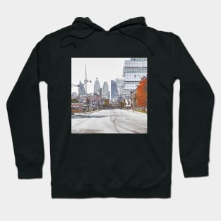 Downtown Toronto city and famous CN Tower Hoodie